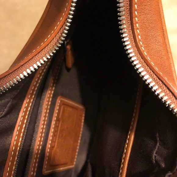 *SALE* COACH Cognac Leather Shoulder Bag - Picture 5 of 6